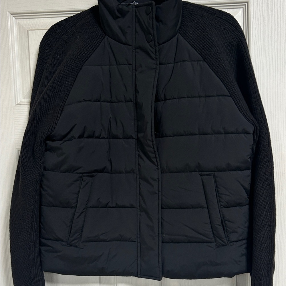 Athleta Black Puffer Jacket